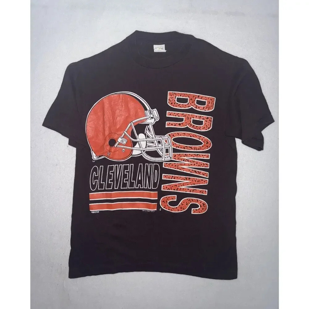Vintage 90s Cleveland Browns NFL Football Graphic Tee Men’s M Competitors 1993